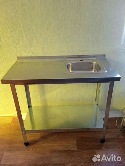 Стол нержавеющий с мойкой