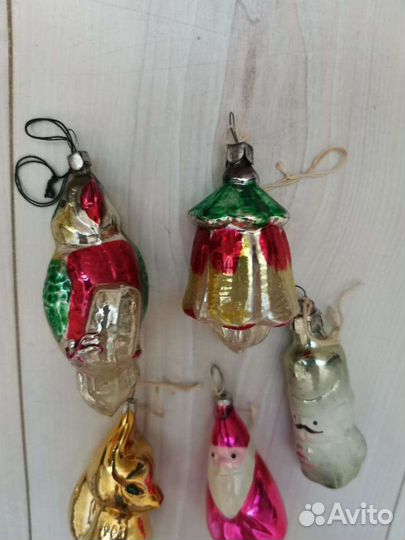 Елочная игрушка СССР 5 штук