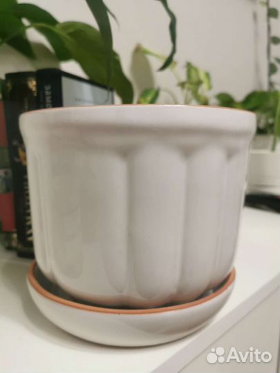 Новый Горшок/кашпо для цветов керамический 1.8л