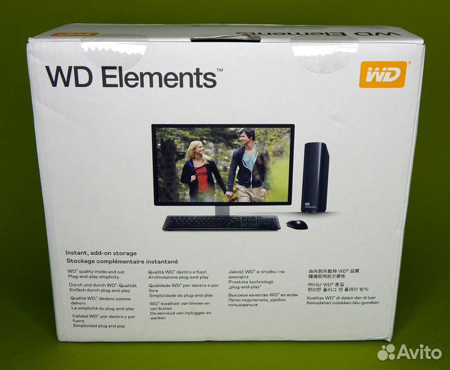 Внешний жесткий диск WD 10TB Elements Desktop
