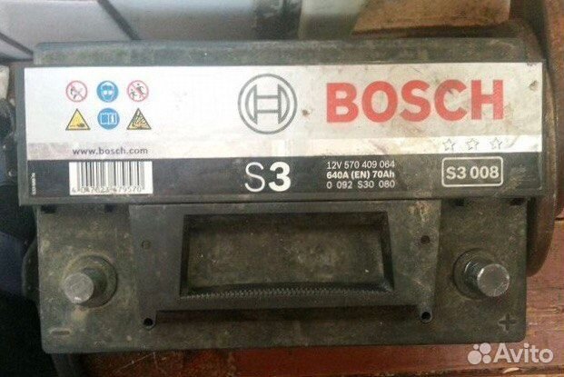 Аккумулятор Bosch 70Ah 640А бу