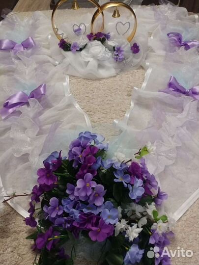 Комплект украшений свадебного кортежа