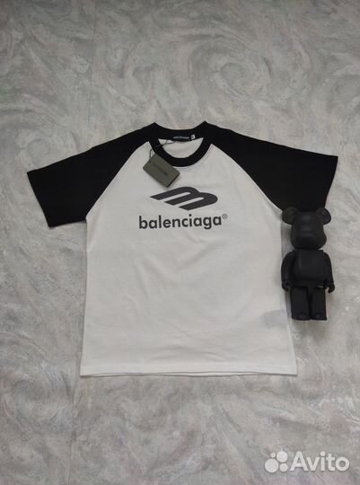 Футболка balenciaga Black white новая