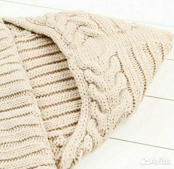 Конверт на выписку вязаный новый весна