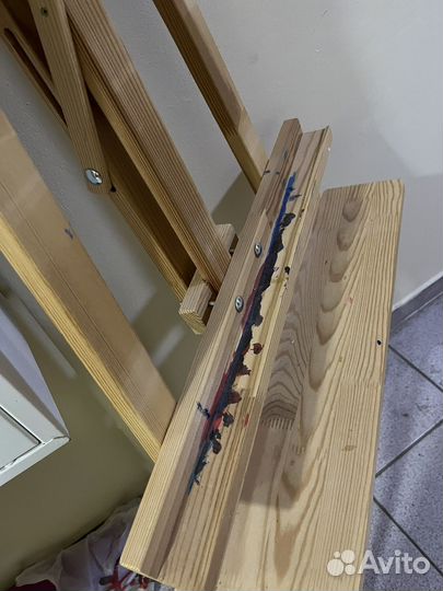 Мольберт для рисования напольный деревянный