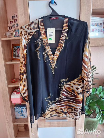 Турецкий комплект блузка нарядный 54