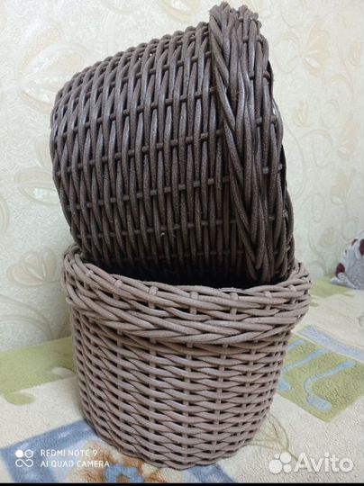 Кашпо из ротанга