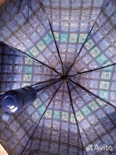 Синий зонт, полуавтомат, с чехлом, Сочи