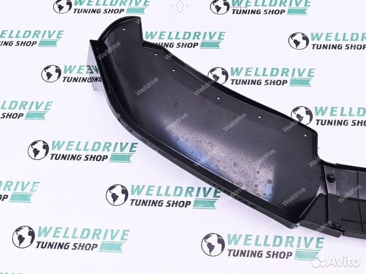 Сплиттер BMW X6 G06 дорестайл черный