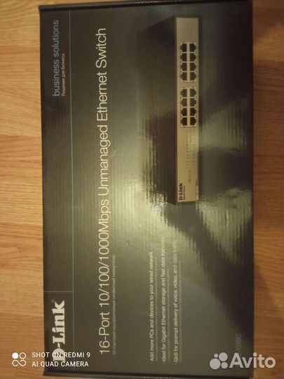 Коммутатор D-Link DGS-1016C