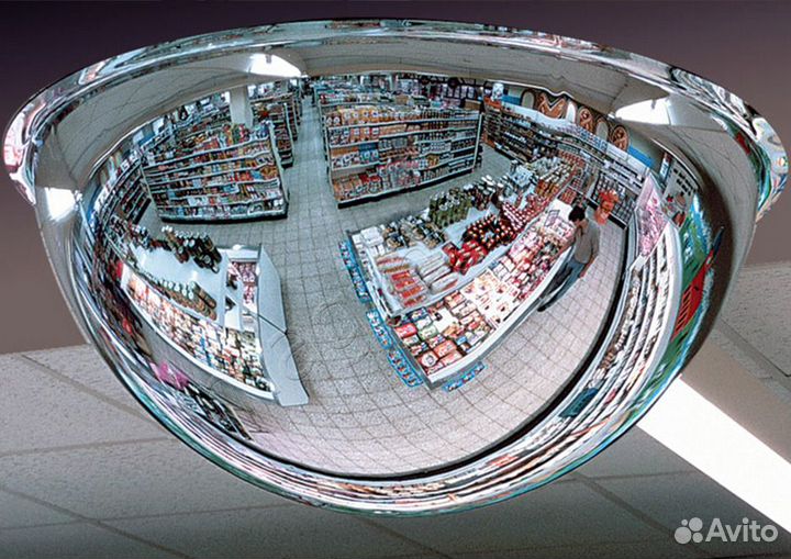 Зеркало купольное обзорное сферическое выпуклое