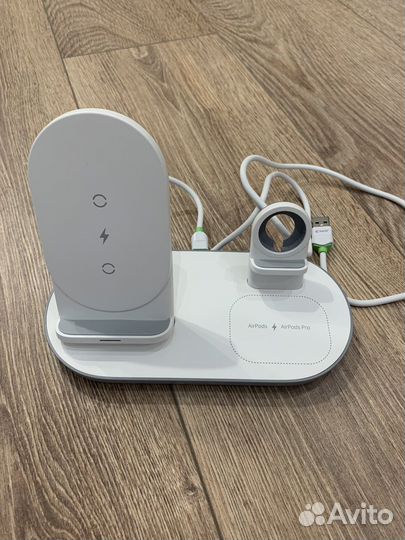 Беспроводна зарядка для техники apple 3в 1