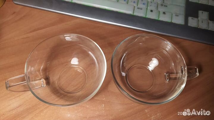 Чашки из жаростойкого стекла