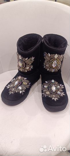 Угги женские натуральная замша и мех