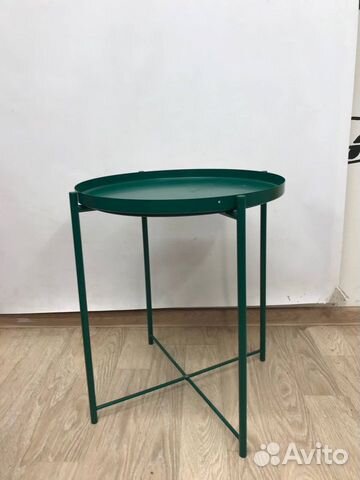 Журнальный столик IKEA gladom зеленый