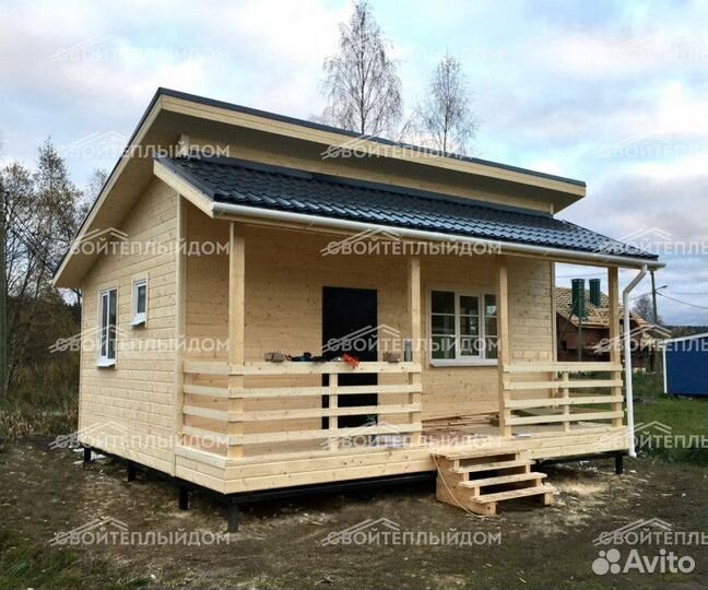 Каркасный дачный домик