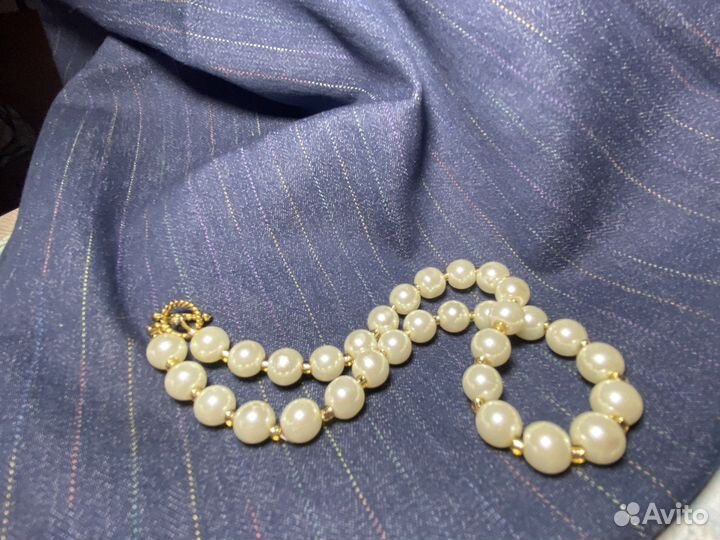 Колье чокер из жемчуга