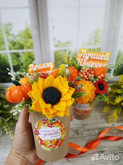 Мыло ручной работы букеты