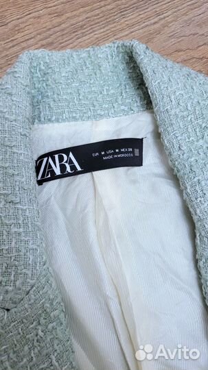 Пиджак Zara 46 твидовый