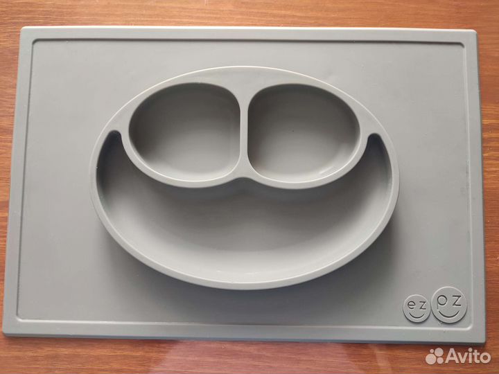 Тарелка детская, секционная на присоске