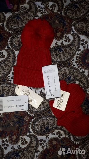 Шапка варежки