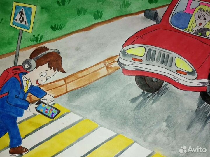 Рисунок на тему пдд