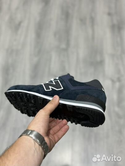 Кроссовки New Balance 574 синие мужские большие