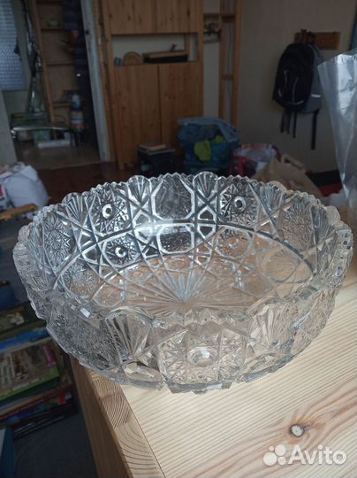 Блюдо хрустальное СССР