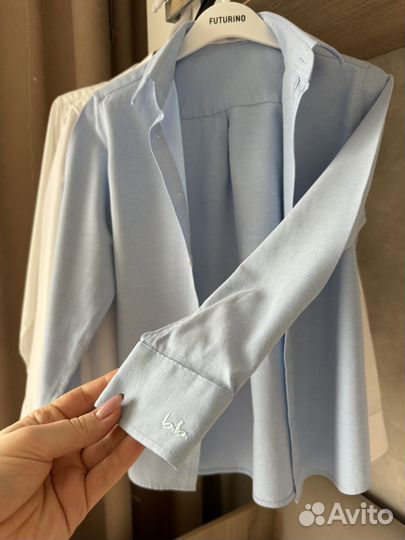 Рубашка button blue 134