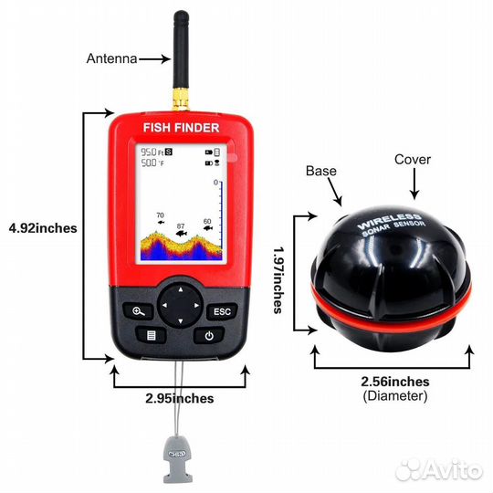 Беспроводной эхолот Fish Finder XJ-01