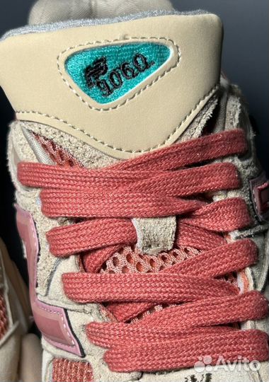Кроссовки New Balance 9060 Cookie Pink Люкс
