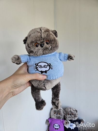 Кот басик в кофточке 30см