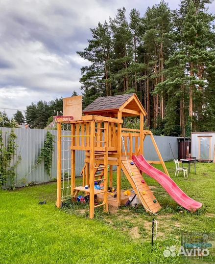 Детская площадка с заливной горкой