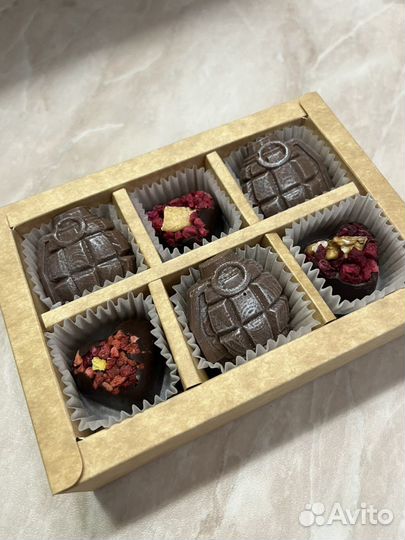 Шоколад ручной работы на 23 февраля