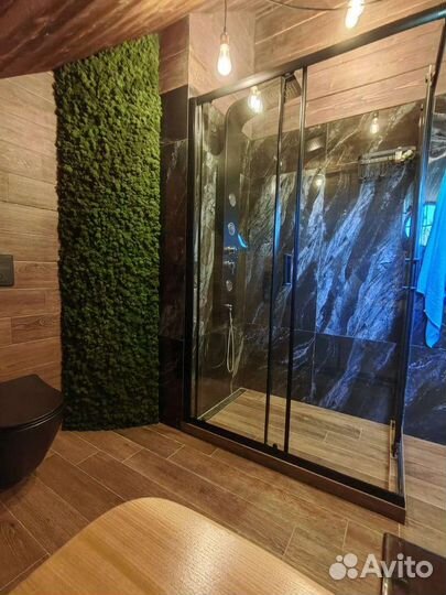 Фитопанели. Озеленение стен. Мох ягель, от