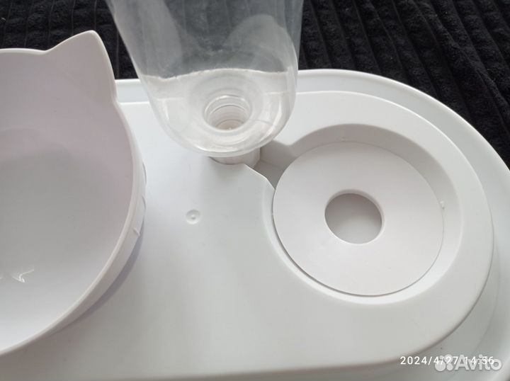 Подставка автопоилка бутылочка миска Кот собака