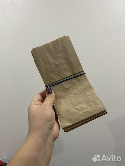 Крафтовые пакеты 210х100х50 мм