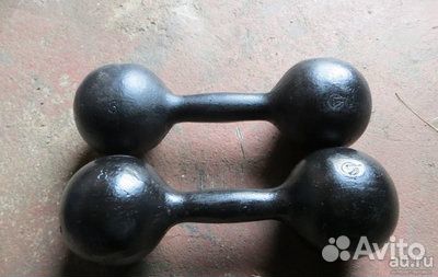 Гири16 и 24 гантели от 2 до 6 кг