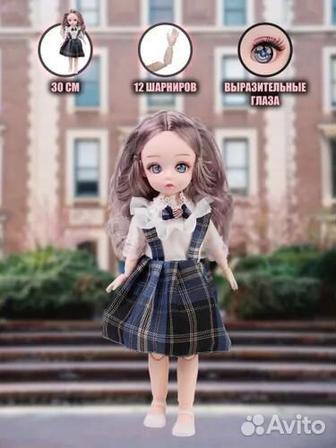Шарнирная кукла для девочки