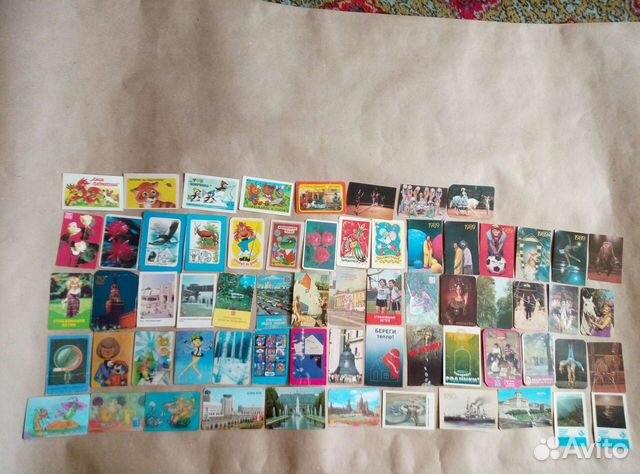 Календарики,открытки СССР, России