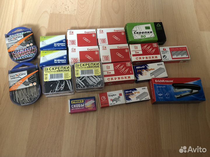 Скрепки скобы степлер