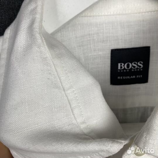 Рубашка лен Hugo Boss р.M оригинал