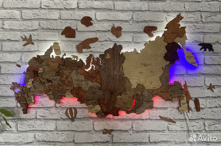 Ката России с подсветкой