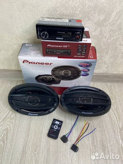 Магнитола + Динамики Овалы Pioneer