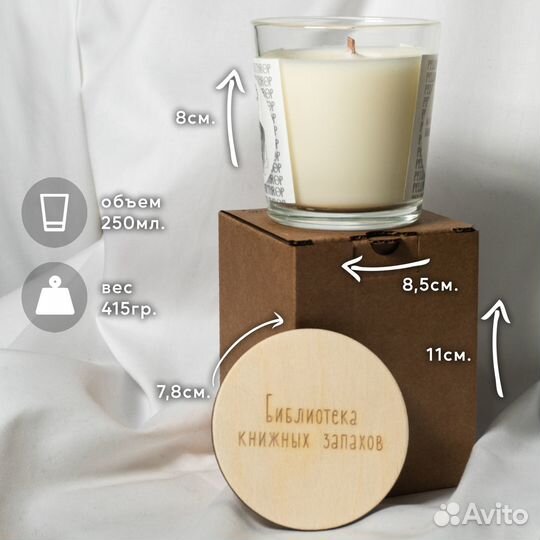 Свеча ароматическая по мотивам Тургенева