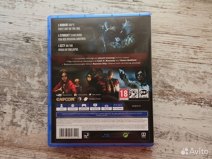 Resident evil 2 remake PS4 диск