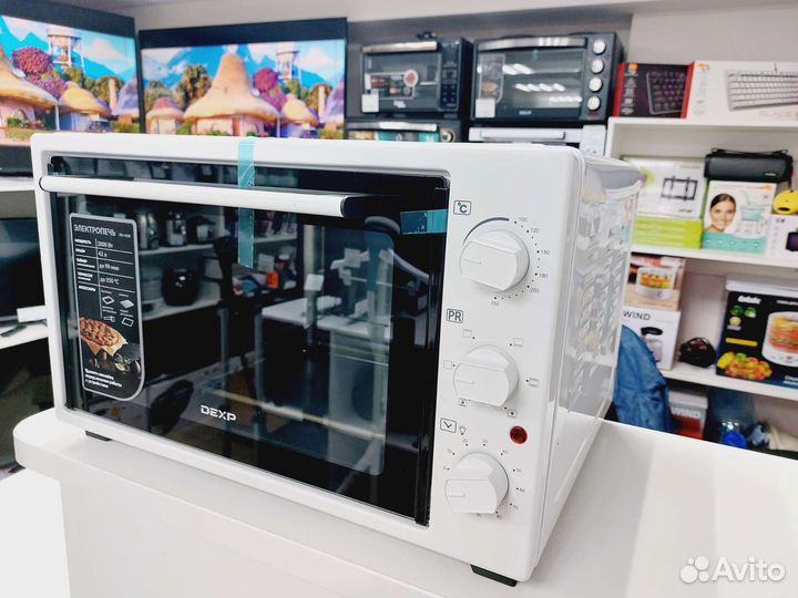 Электропечь 42л/2000Вт с конвекцией новые