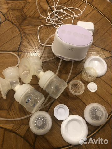 Молокоотсос avent двойной