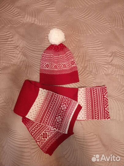 Комплект шапка, шарф