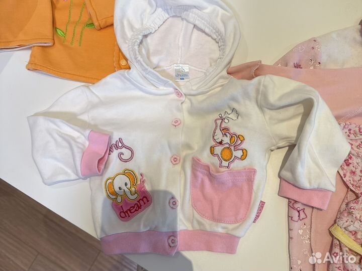 Одежда пакетом для девочки 0 - 6 месяца